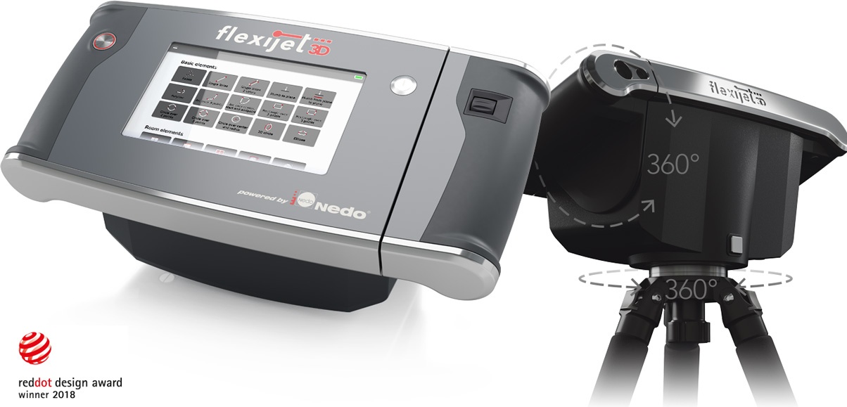 Flexijet 3D — prednja i zadnja strana sa 360° senzorom